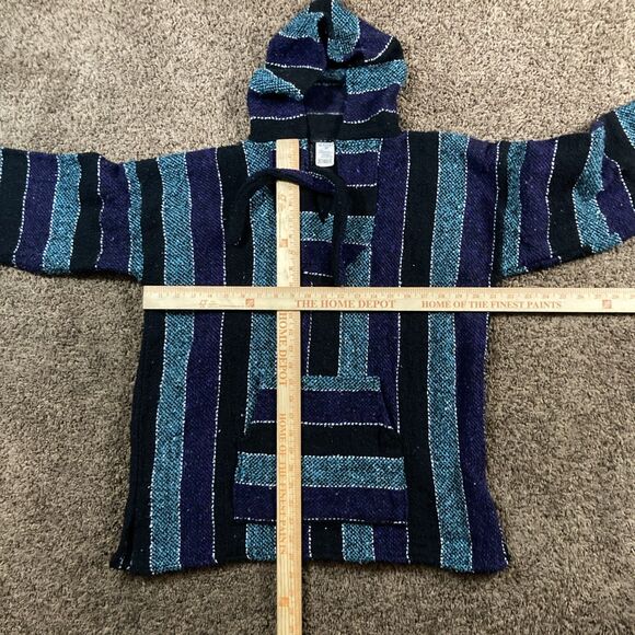 Mr Baja Hippie Surfer Beach Hipster Mexican Hoodie Pullover Size L - Picture 3 of 6